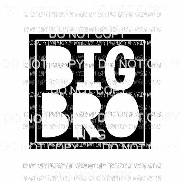 Big Bro Sublimation transfers Heat Transfer