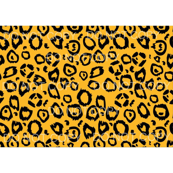 Black and Gold Leopard Sheet #2 Sublimation transfers - Heat