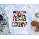 Black Friday Squad Red Green Stripes Polka Dots Leopard #105