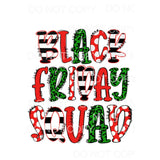 Black Friday Squad Red Green Stripes Polka Dots Leopard #105