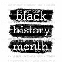 Black History Month #1 Sublimation transfers Heat Transfer