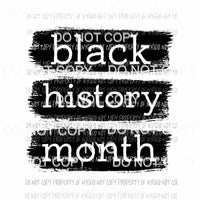 Black History Month #1 Sublimation transfers Heat Transfer