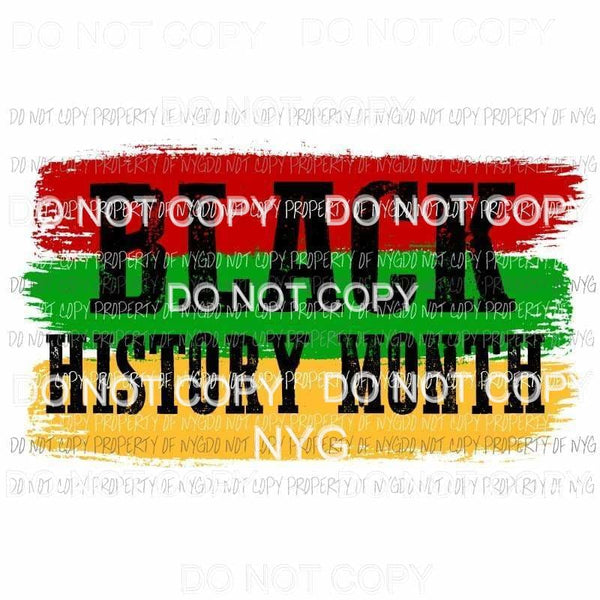 Black History Month #2 Sublimation transfers Heat Transfer