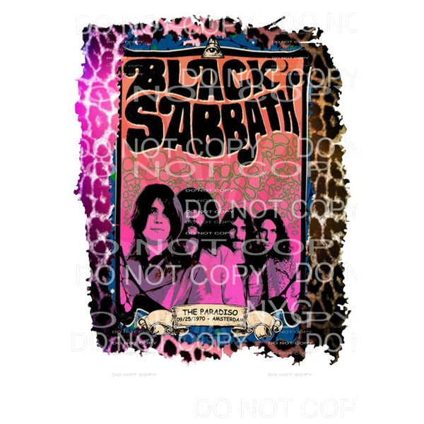 Black Sabbath # 4 Sublimation transfers - Heat Transfer