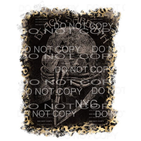 Black Sabbath leopard frame Sublimation transfers - Heat 