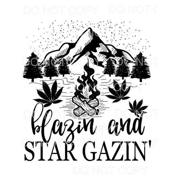 Blazin And Star Gazin Mountains Campfire Cannabis #1086 