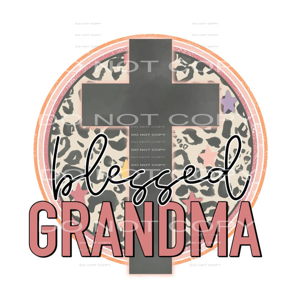 blessed grandma #6727 Sublimation transfers - Heat Transfer