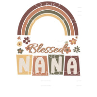 Blessed Nana Retro Sublimation transfers - Heat Transfer