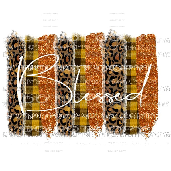 Blessed Paint Palette 3 Sublimation transfers Heat Transfer