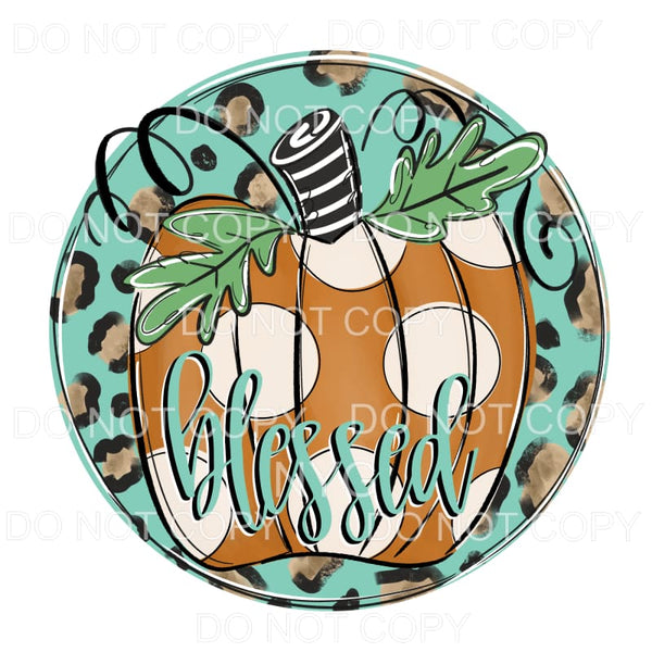 Blessed Pumpkin # 202 Sublimation transfers - Heat Transfer