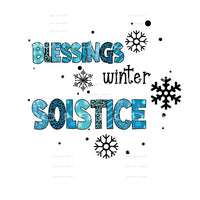 blessings winter solstice #7375 Sublimation transfers - Heat