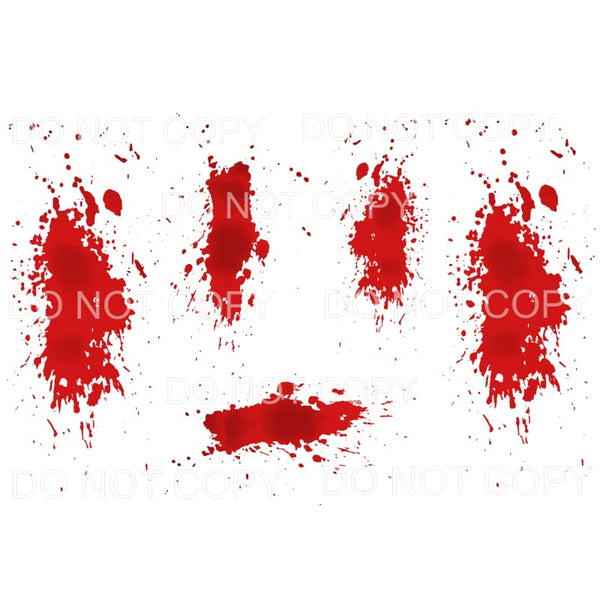 Blood Splatter # 3 Sublimation transfers - Heat Transfer