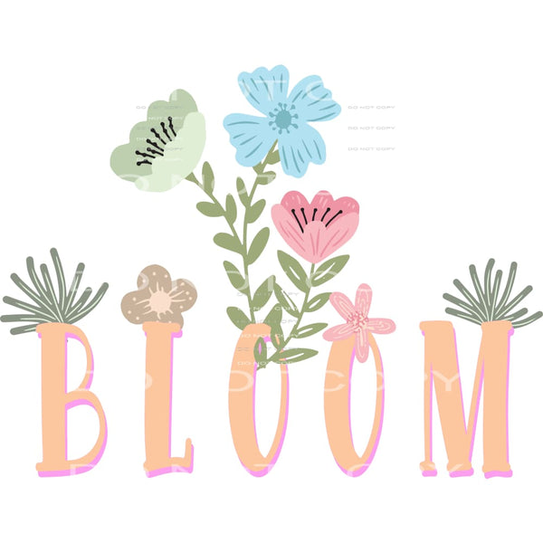 bloom #6609 Sublimation transfers - Heat Transfer