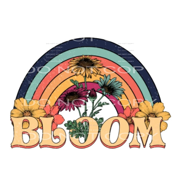 bloom # 7763 Sublimation transfers - Heat Transfer Graphic
