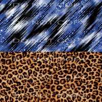 blue leopard glitter leopard sheet # 7010 Sublimation 