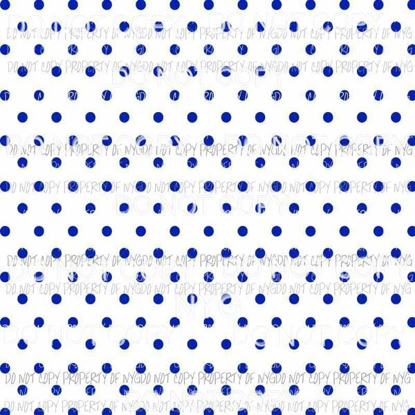 Blue Polka Dots Sheet #3 Sublimation transfers 13 x 9 inches Heat Transfer