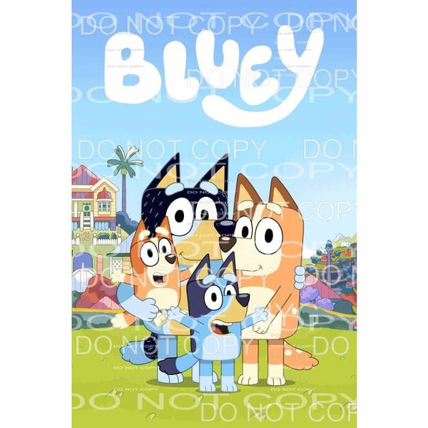Bluey Cartoon Characters #152 Sublimation transfers - Heat 