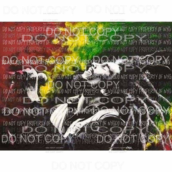 Bob Marley #2 Sublimation transfers Heat Transfer