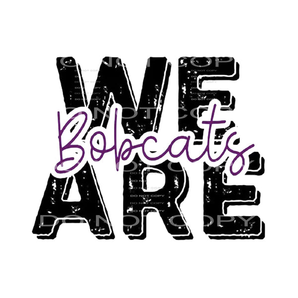 Bobcats # 4 Sublimation transfers - Heat Transfer
