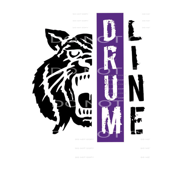 Bobcats drumline # 1070 Sublimation transfers - Heat 