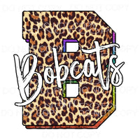 Bobcats Leopard Sublimation transfers - Heat Transfer