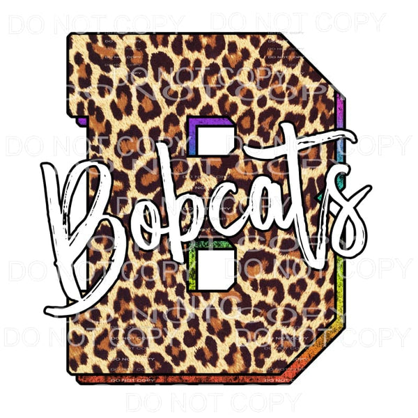 Bobcats Leopard Sublimation transfers - Heat Transfer