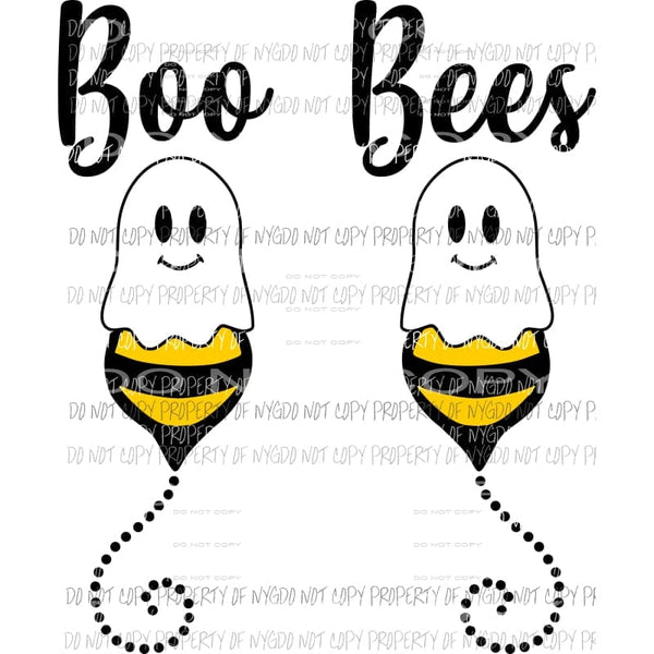 Boo Bees Sublimation transfers Heat Transfer