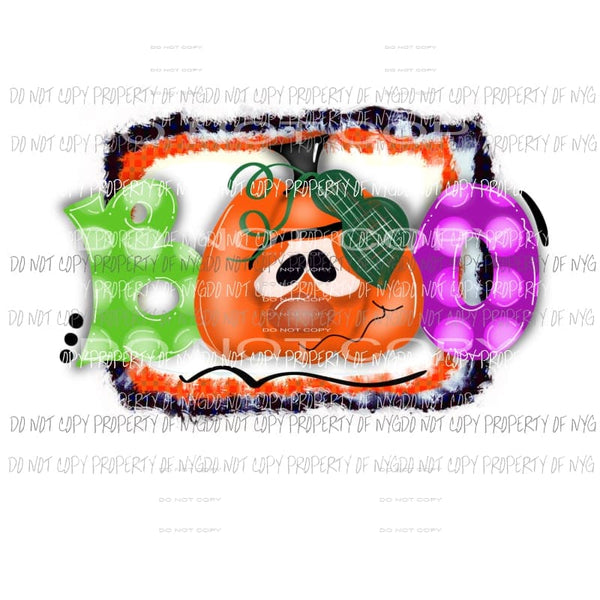 BOO pumpkins fall # 2 Sublimation transfers Heat Transfer