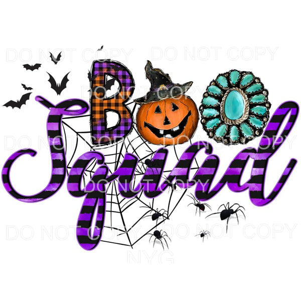 Boo Squard Orange Purple Plaid Stripes Pumpkin Witch Hat 