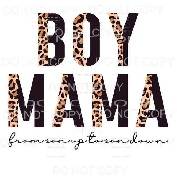 Boy Mama From Sun Up To Sun Down Half Leopard Black 
