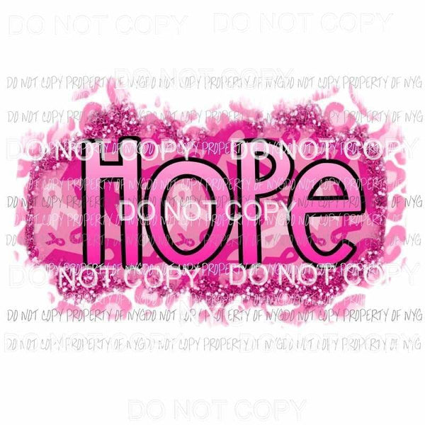 Breast Cancer Hope Sublimation transfers Heat Transfer