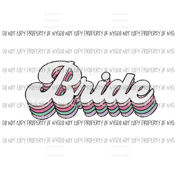 BRIDE Sublimation transfers Heat Transfer