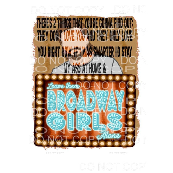 Broadway # 4025 Sublimation transfers - Heat Transfer