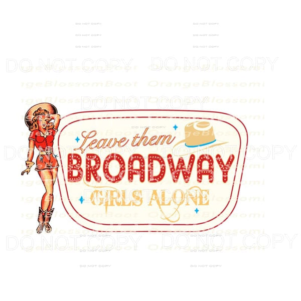 Broadway # 4031 Sublimation transfers - Heat Transfer