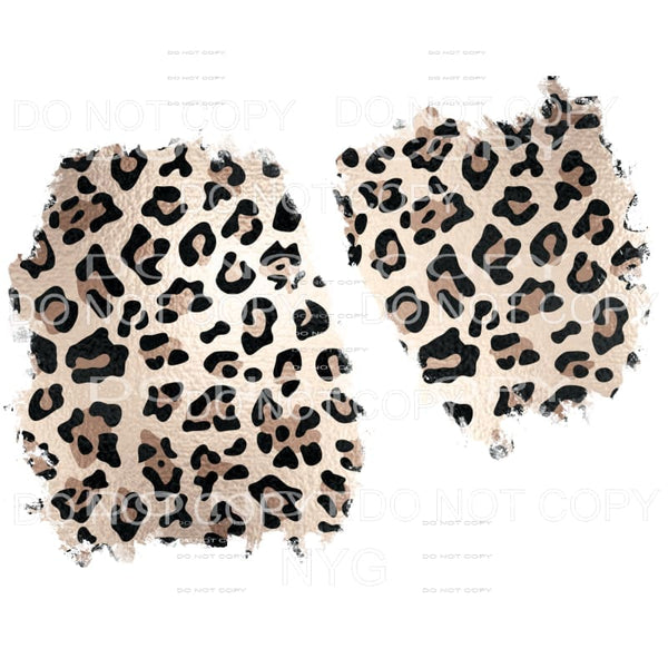 Brown Black Leopard Sheet Sublimation transfers - Heat 