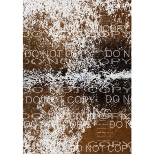 Brown Cowhide Sheet Sublimation transfers - Heat Transfer