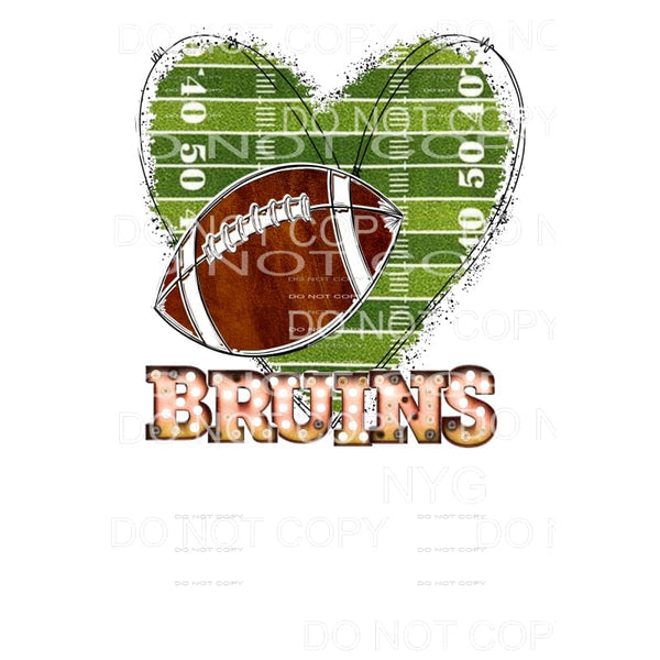 Bruins Football # 3 Sublimation transfers - Heat Transfer