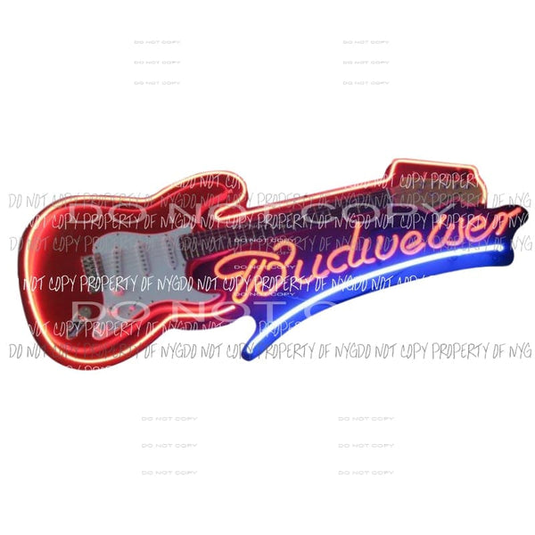 Budweiser Neon Sublimation transfers Heat Transfer