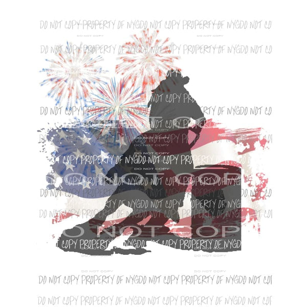 Bull Rider Sublimation transfers Heat Transfer
