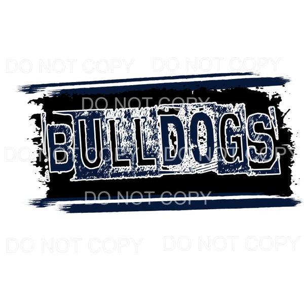 Bulldog navy # 395 Sublimation transfers - Heat Transfer