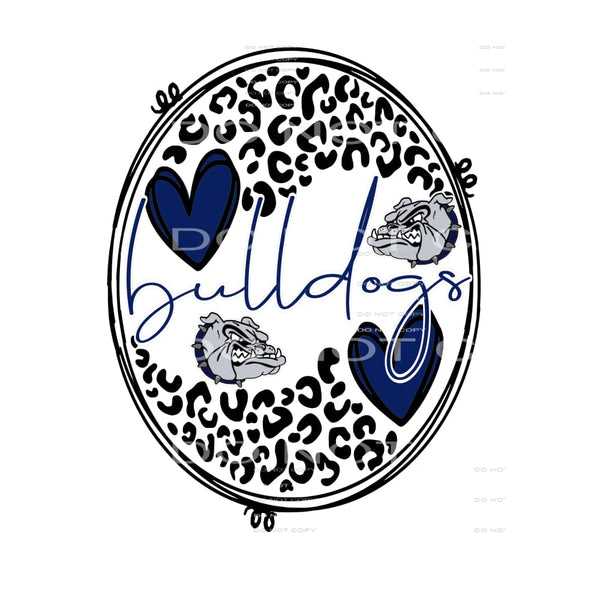 Bulldogs # 12327 choose Colors in dropdown menu Sublimation 