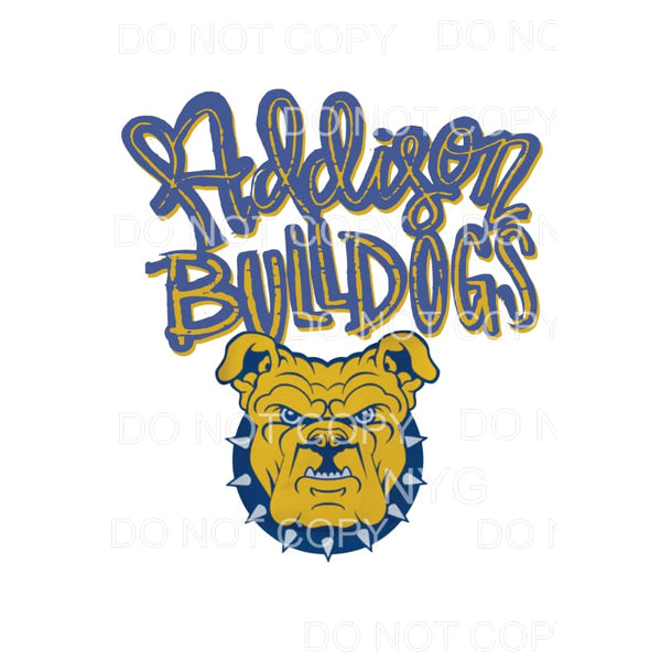 Bulldogs # 295 Sublimation transfers - Heat Transfer