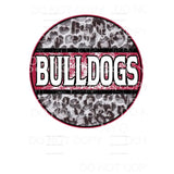 Bulldogs Circle Grunge you choose Colors in dropdown menu 