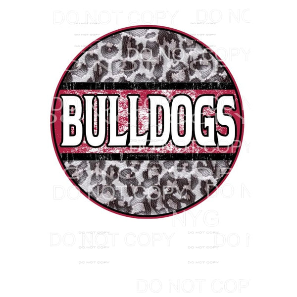 Bulldogs Circle Grunge you choose Colors in dropdown menu 