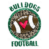 Bulldogs Football # 2 all colors in dropdown menu you choose
