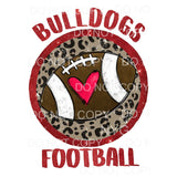 Bulldogs Football # 2 all colors in dropdown menu you choose