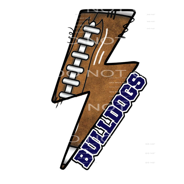 Bulldogs Football # 55528 Sublimation transfers - Heat 