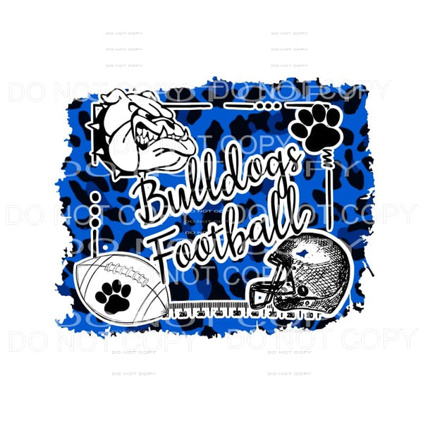 Bulldogs Football you choose color in drop down menu 
