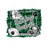 Bulldogs Football you choose color in drop down menu 