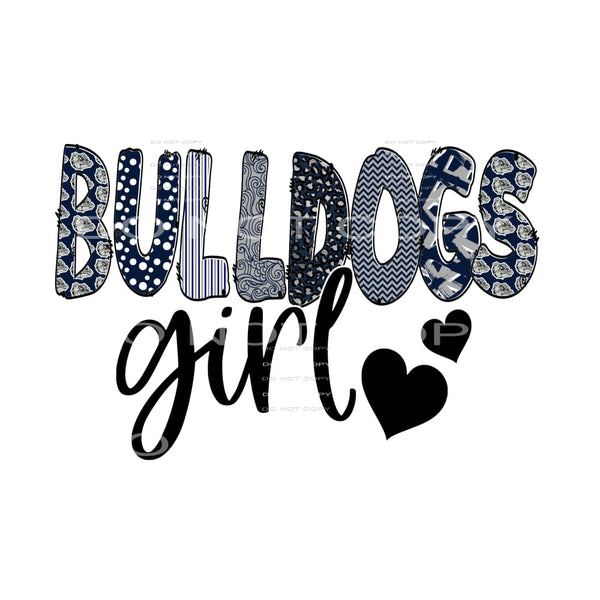 bulldogs girl # 9045 Sublimation transfers - Heat Transfer